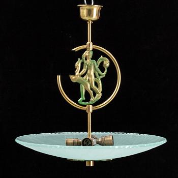A 1940´s Swedish Modern ceiling light.