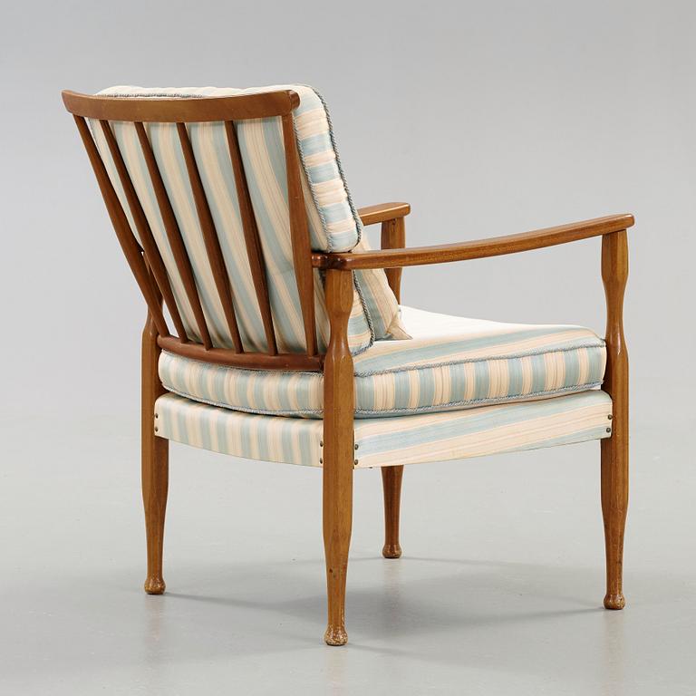 JOSEF FRANK, fåtölj, Firma Svenskt Tenn, sannolikt 1940-50-tal.