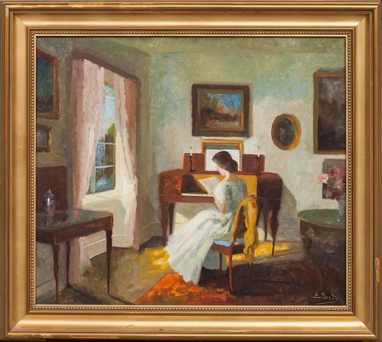 EDIT GERT, olja på duk, signerad.