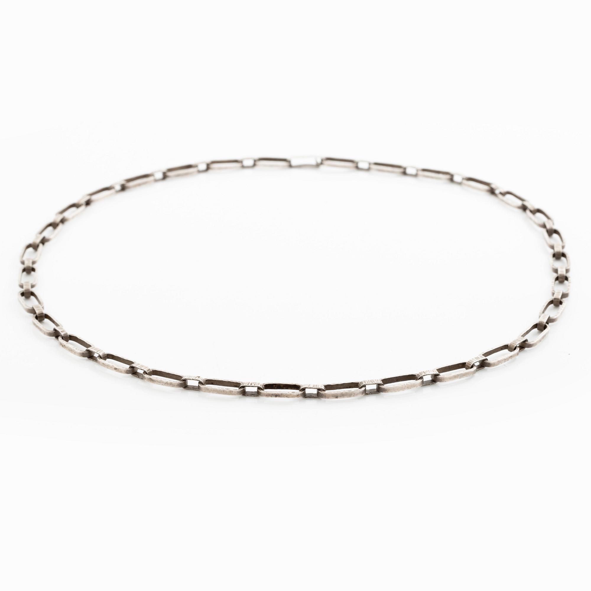 Atelier Borgila, necklace, silver, links.