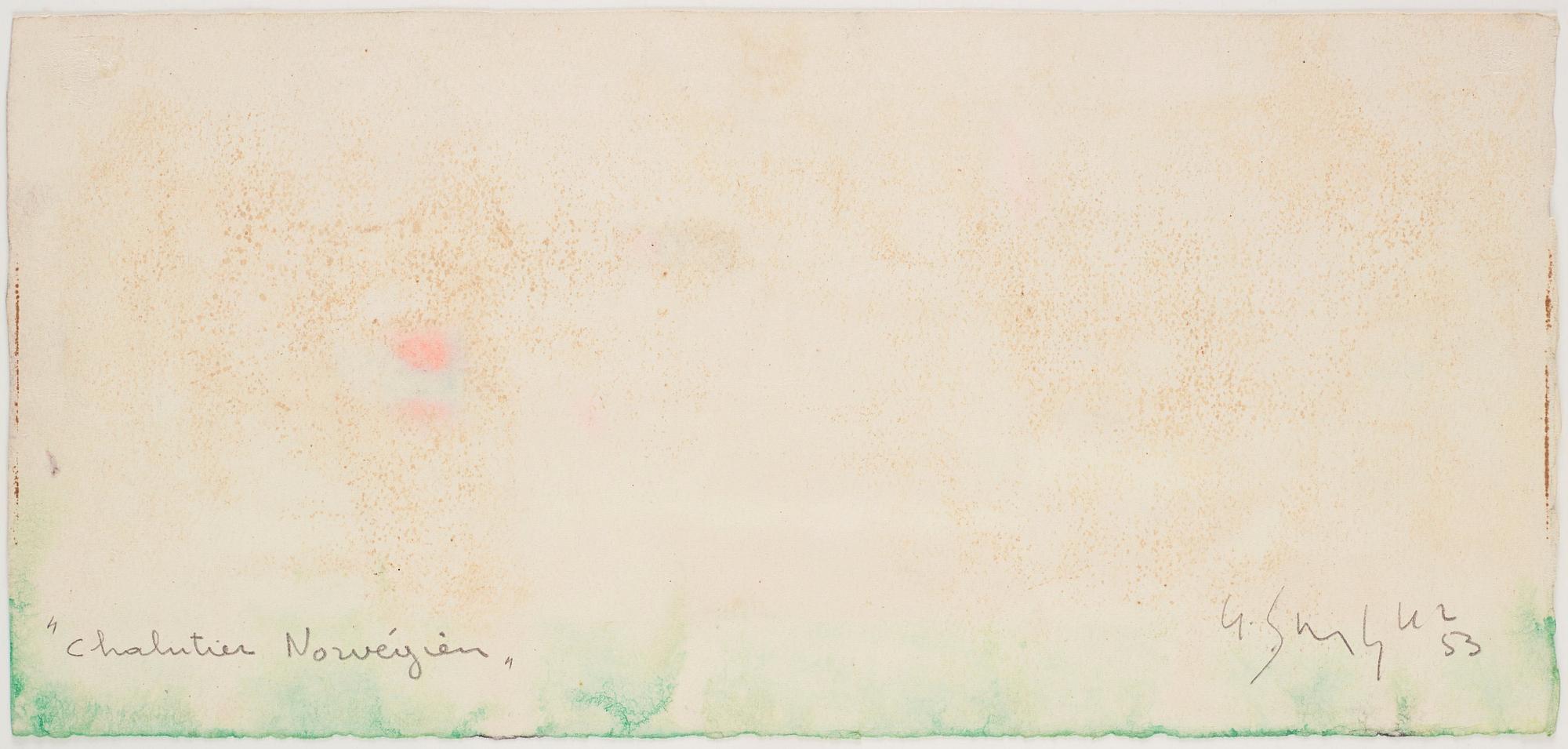 Gustave Singier, "Chalutier Norvégien".
