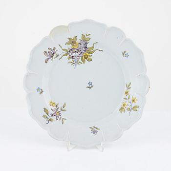 A Rörstrand faience plate, 1769.