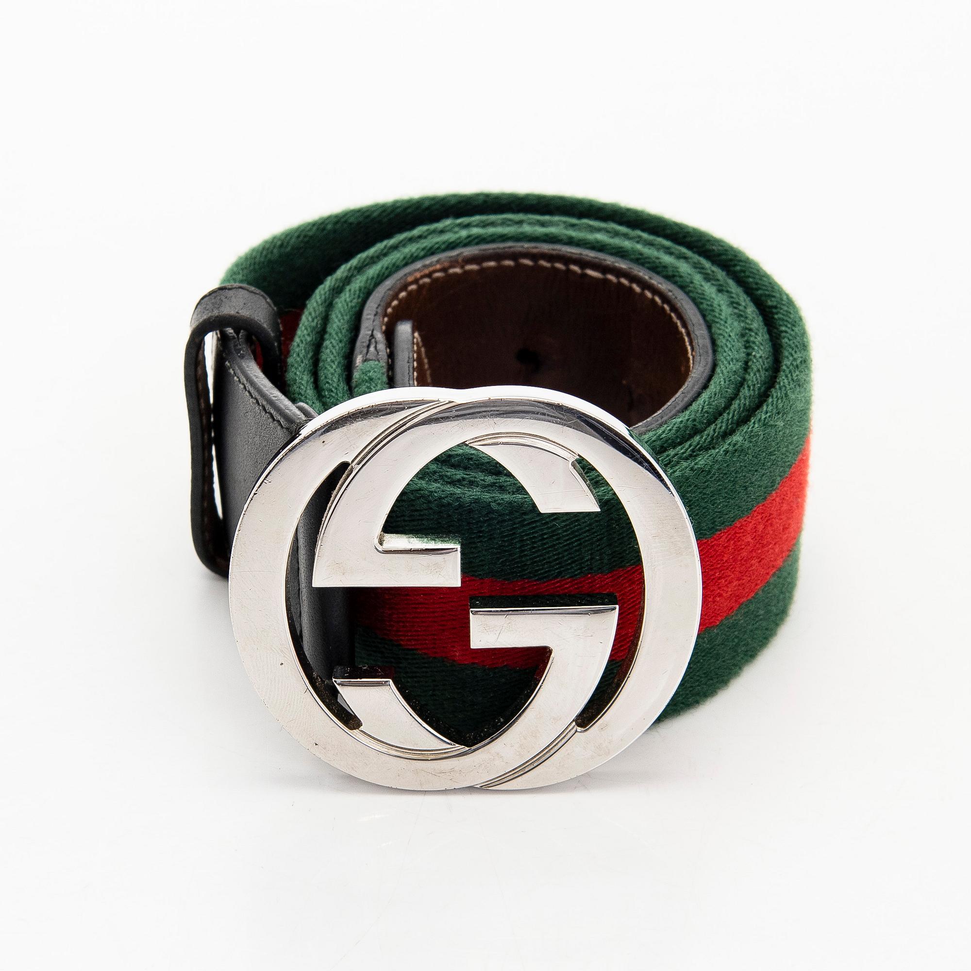 Gucci, A 'Verbier' scarf and a belt.