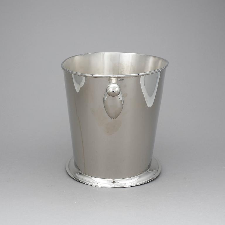 CHAMPAGNEKYLARE, förnicklad. 1900-2000-tal.