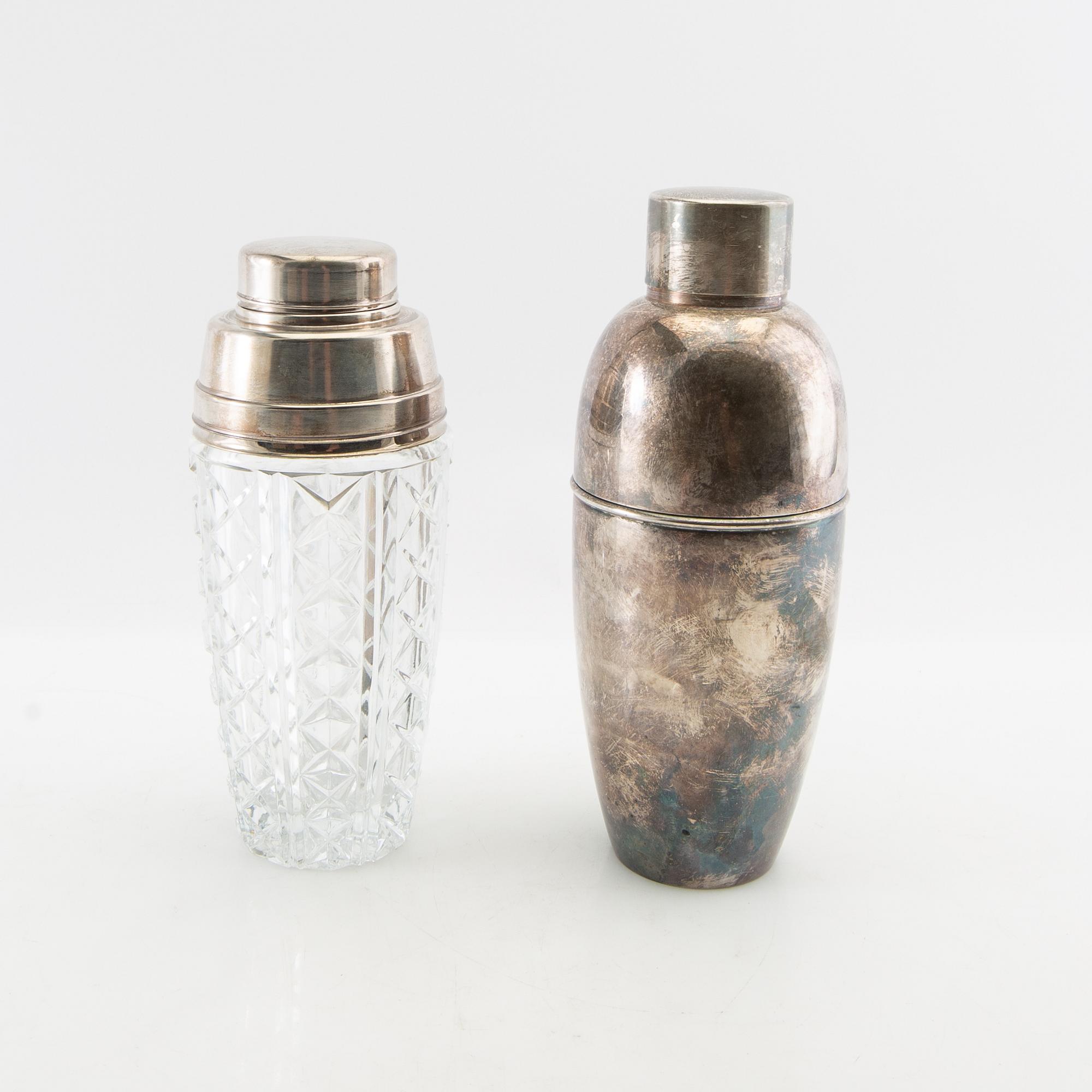 Drinking and smoking accessories, first half of the 20th century.