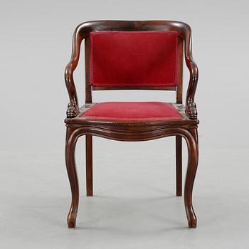 KARMSTOL, Senempire, Danmark, 1800-tal.