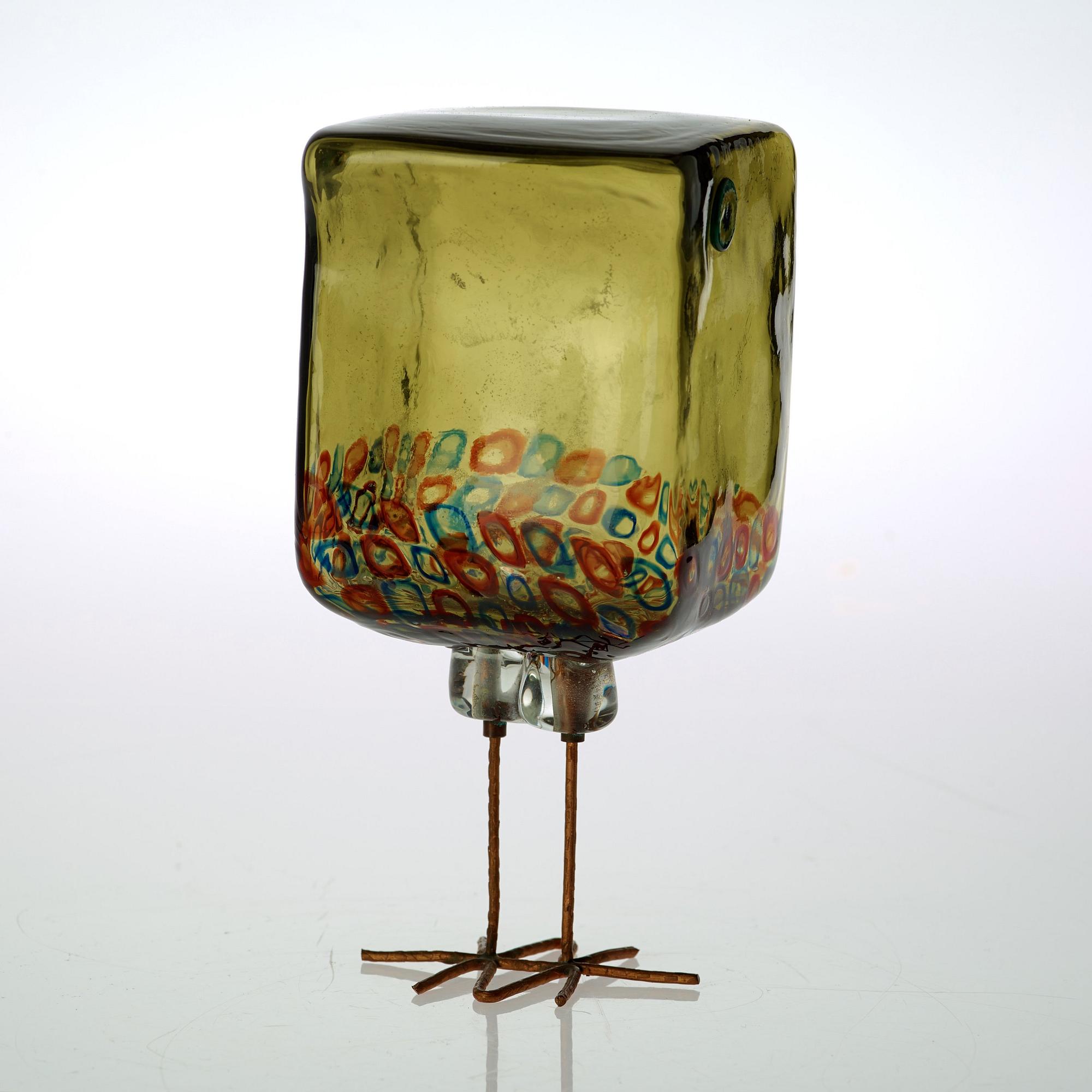 ALESSANDRO PIANON, fågel, "Pulcino", Vistosi, Italien 1960-tal, modell S191.