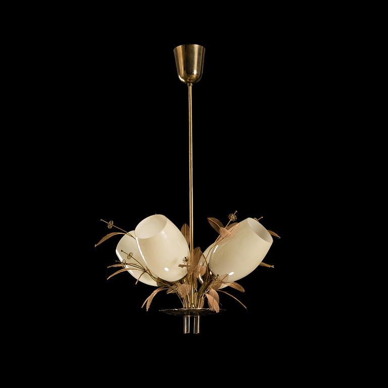 A 'Bridal bouquet' mid-20th century ceiling light model 9029/4 for Taito, Finland.