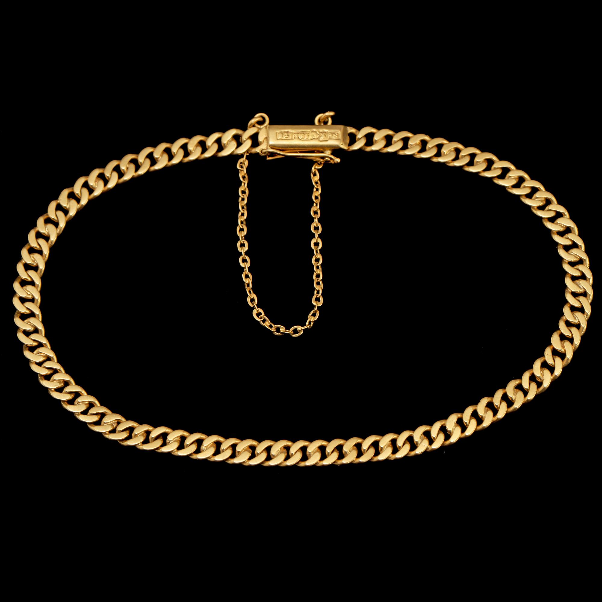 ARMLÄNK, 18k guld, stämplat SR, Köping, 1945. Vikt 7 g.