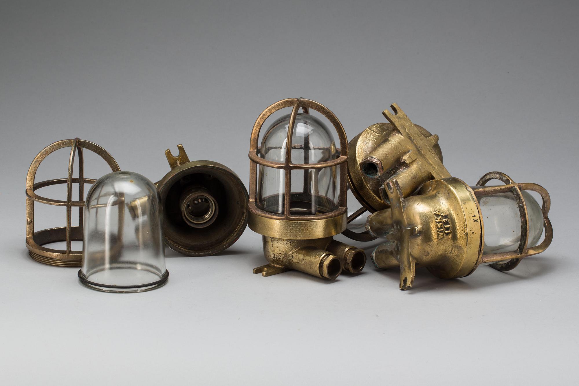 FARTYGSARMATURER, 4 st snarlika. 1900-tal.