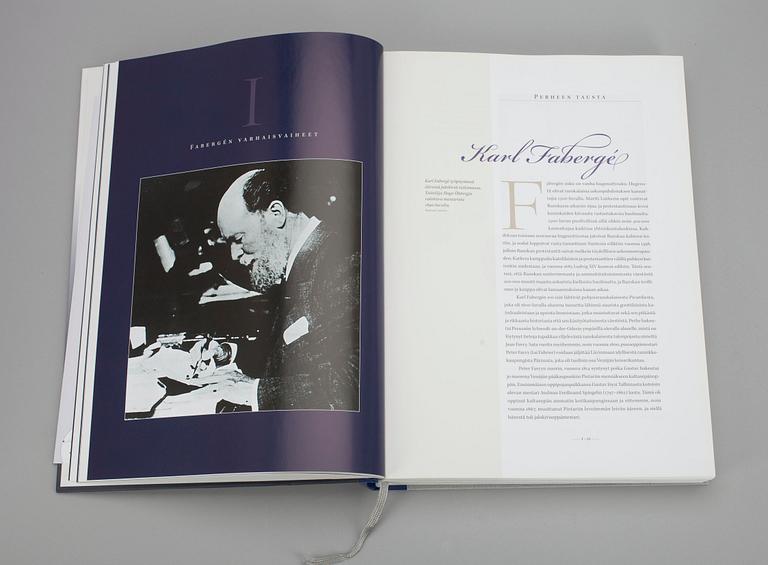 BOK, "Fabergé ja hänen suomalaiset mestarinsa" Ulla Tillander-Godenhielm, Tammi, Helsingfors 2008. Numrerad 1800/1619.