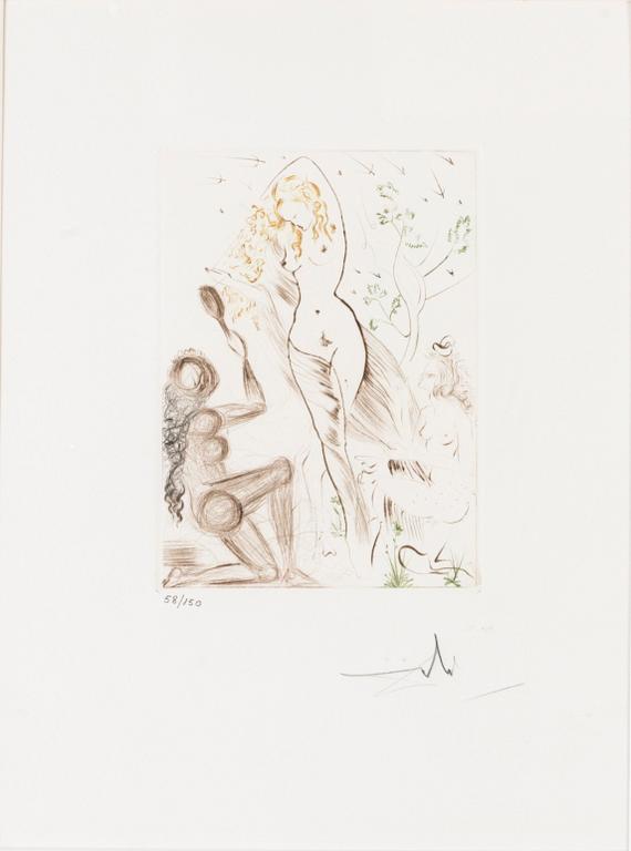Salvador Dalí, "Blanchefleur", ur; "Le Décameron".