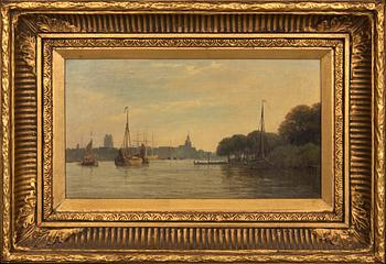 William Henry Borrow, oil on panel signed.