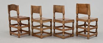 STOLAR, 4st, barock, 1700-tal.