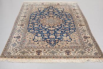 A CARPET, old NAIN, ca 251 x 155,5-158 cm.