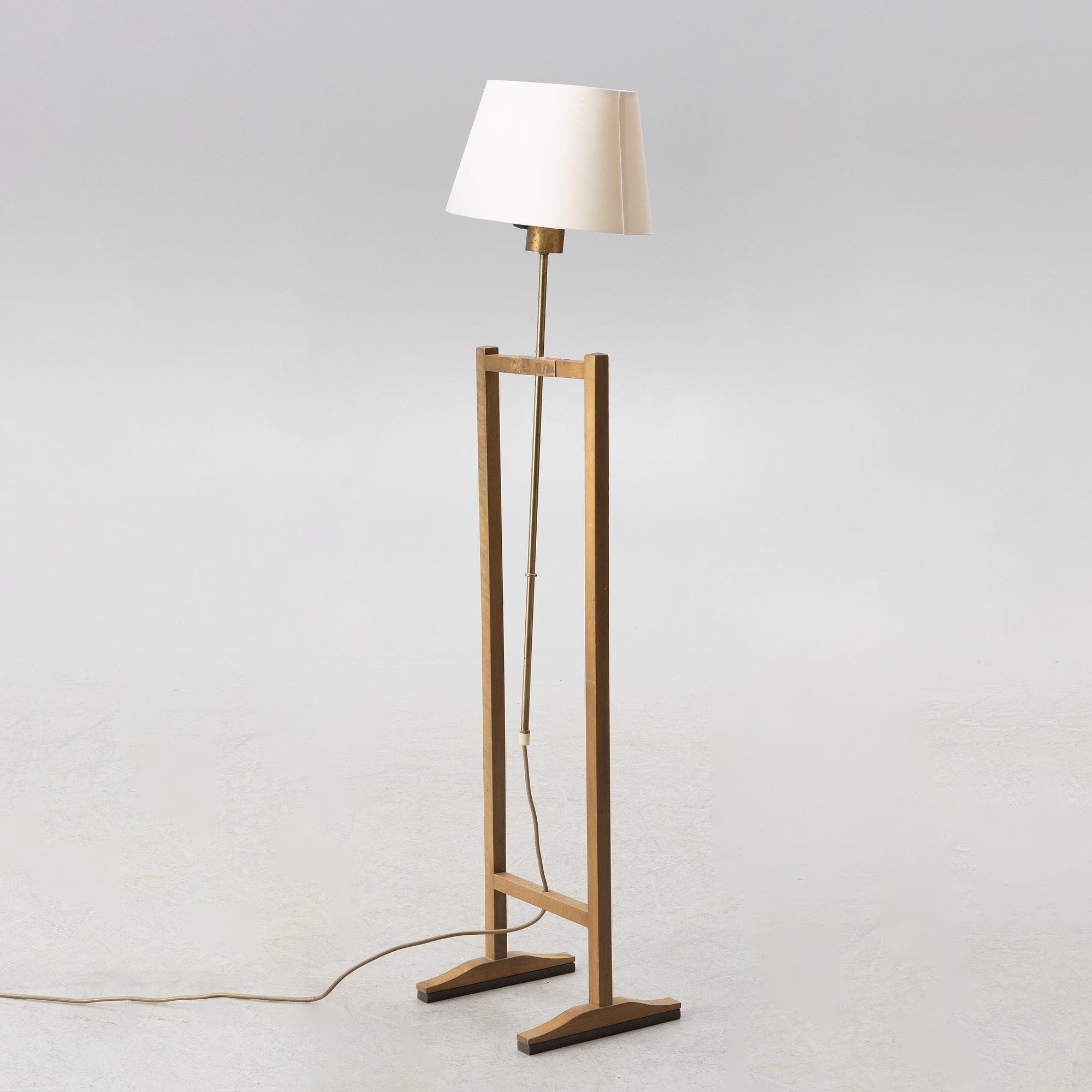 Josef Frank, a floor lamp, model 2548, "Kryckan/The Crutch", Svenskt Tenn.