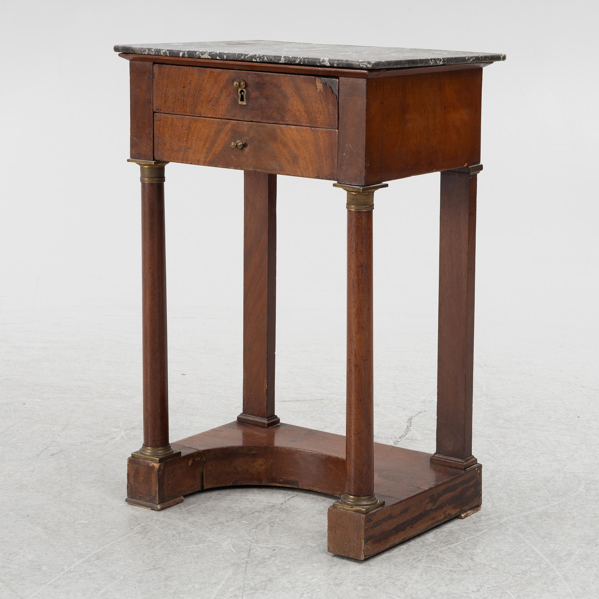 Bedside table/ side table, France, 19th century.