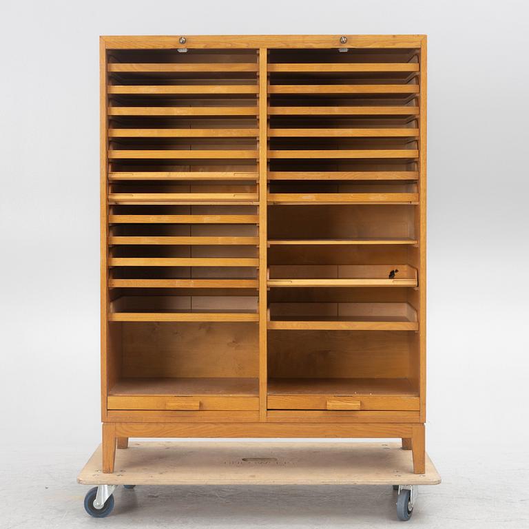 Archive cabinet, Möbelkompaniet Tranås, mid-20th century.