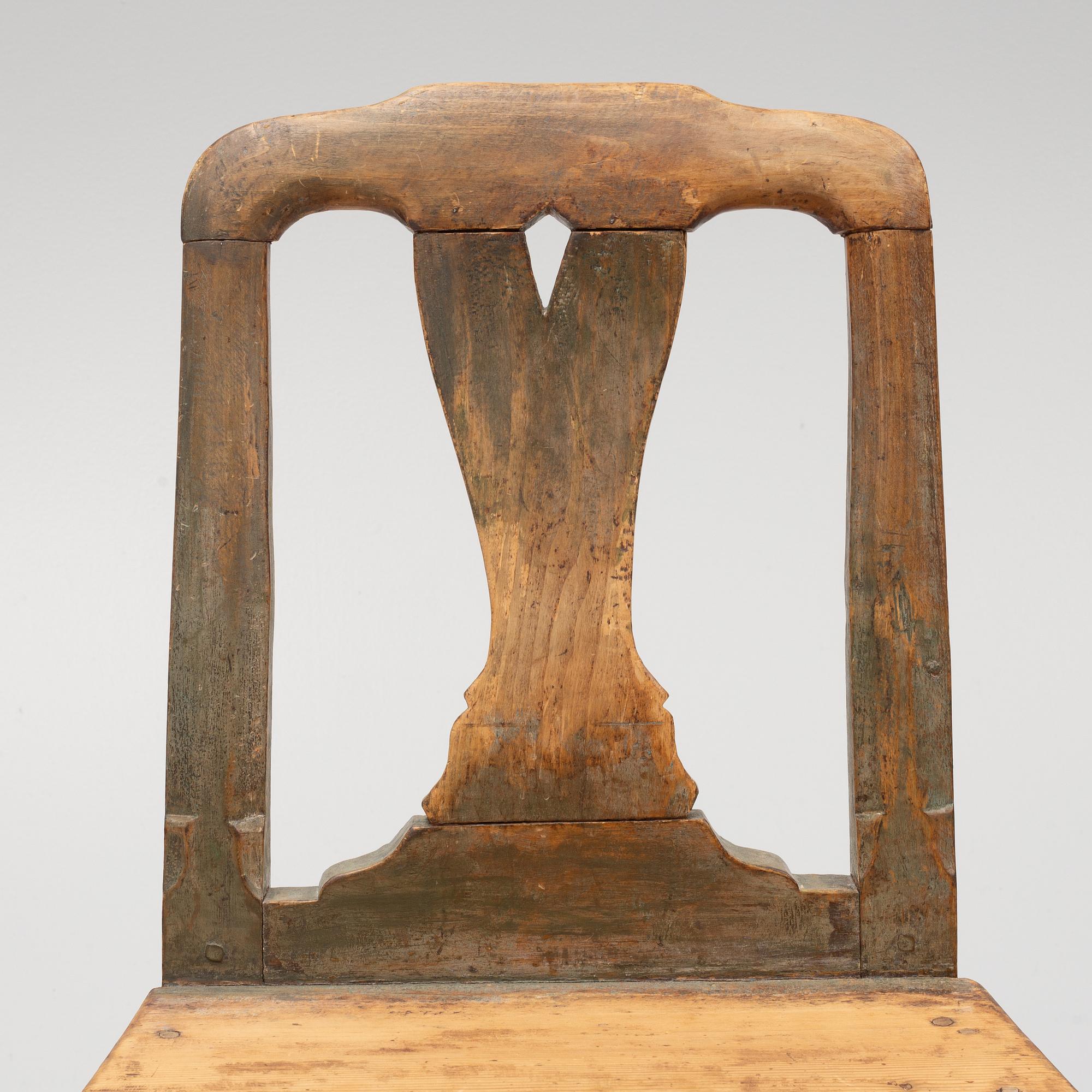 Chairs, 2 pcs. Folk art. 18th century.