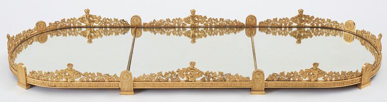 A French Empire early 19th century dinner plateau in the manner of Pierre Philippe Thomire.