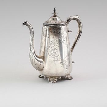 KAFFEKANNA, silver, svenska stämplar 1910. Vikt ca 677 gram.