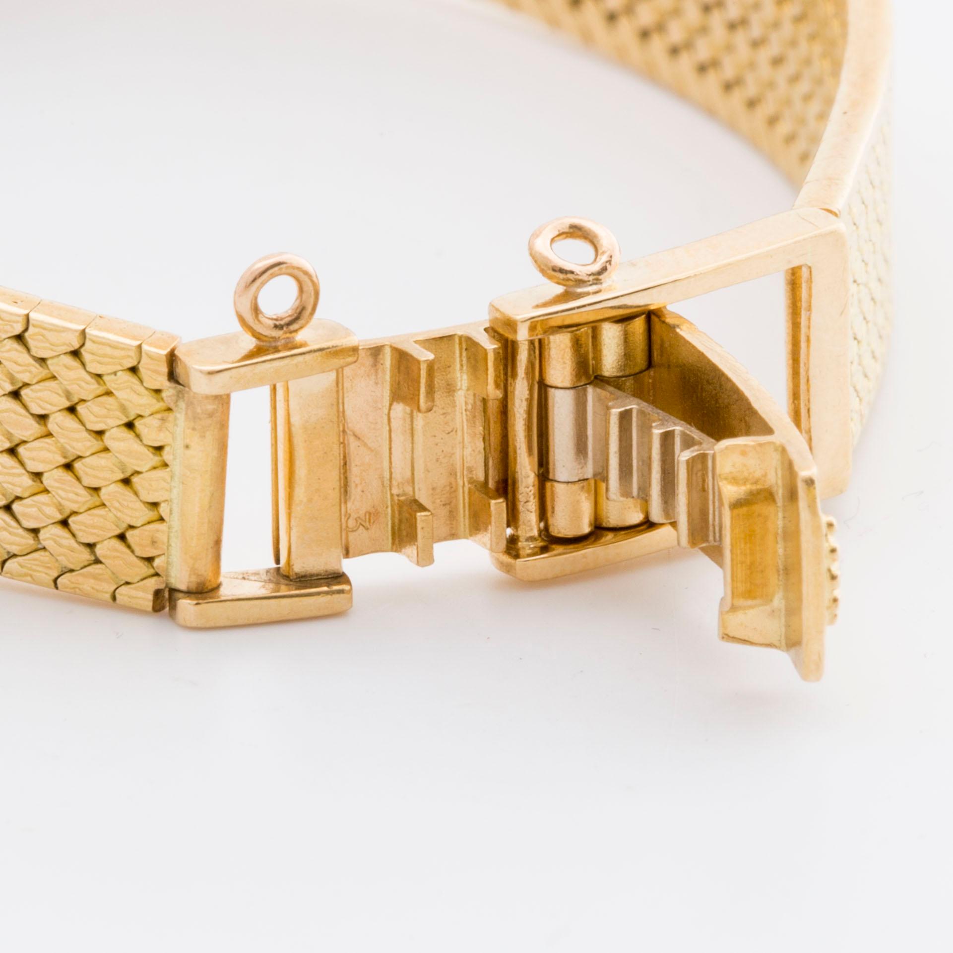 ROLEX ladies wristwatch ORCHID 18k guld, 18 mm, manual wind.