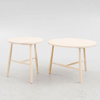 Nirvan Richter, coffee tables, 2 pcs, "Pinnbord", Norrgavel, contemporary.