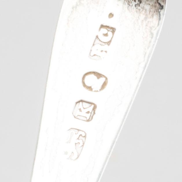 SENAPSSKÅL OCH SKED, silver, London, 1802 SAMT 1805-6.