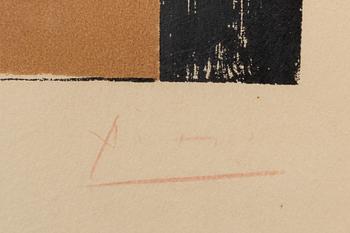 Pablo Picasso, "Composition en Trois Couleurs", from "Dans l'Atelier de Picasso".