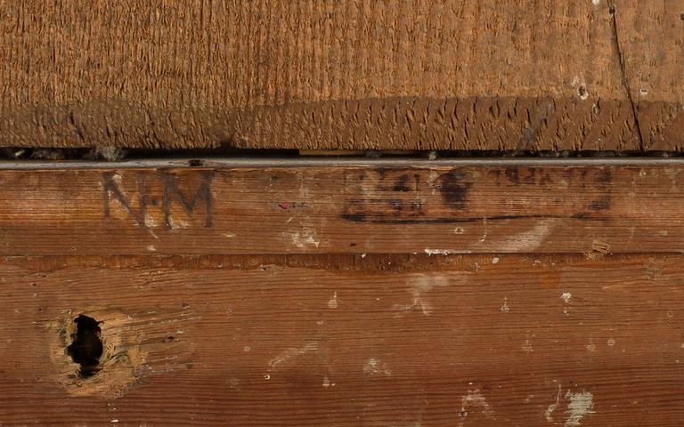 SPEGEL, rokoko, brännmärkt Nils Meunier, Stockholms hallstämpel 1771?.