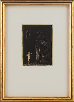 John Bauer, "En sådan eländig liten bleknos, sa Trollet".