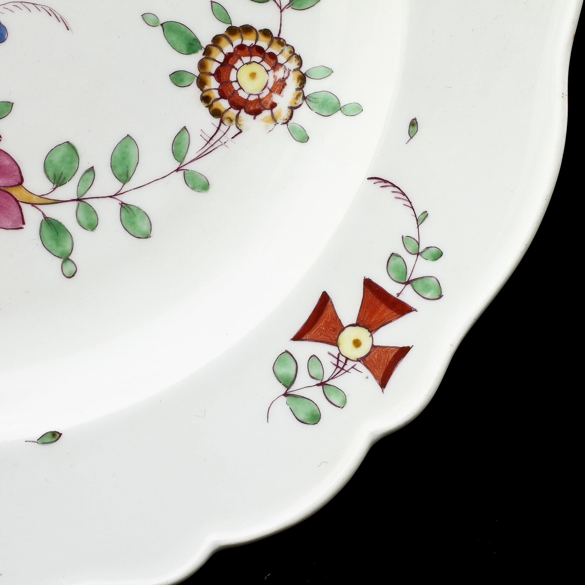 TALLRIK, porslin, Meissen, sekelskiftet 1900.