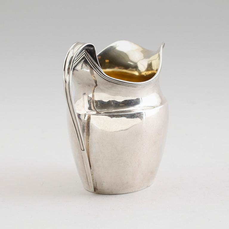GRÄDDKANNA, silver, sannolikt Andrew Fogelberg,  London 1786. Vikt ca 117 gram.