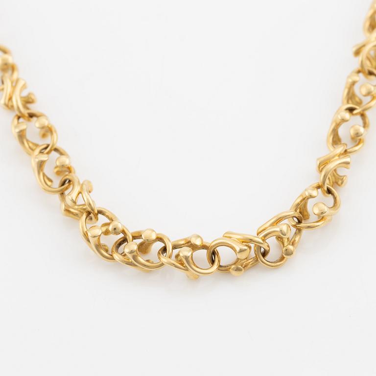 Necklace, Georg Jensen, "Magic", Regitze Overgaard, 18K gold with brilliant-cut diamonds.