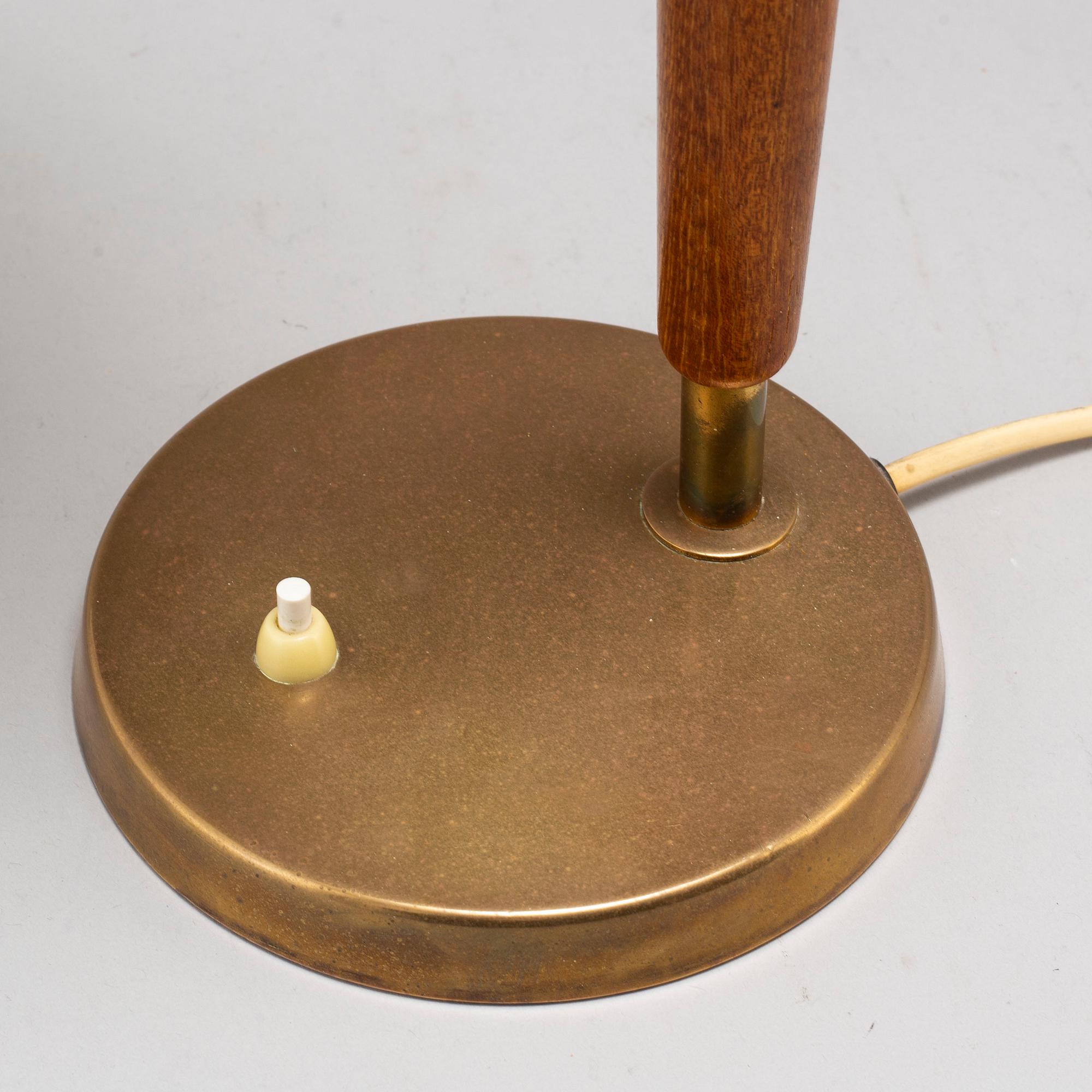 A 1960's table lamp marked MBM.