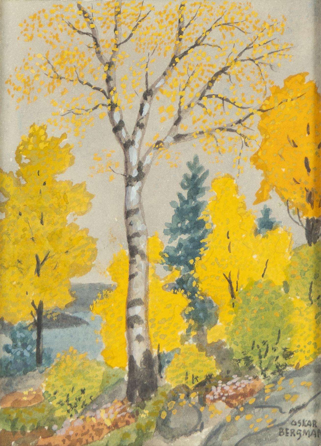 Oskar Bergman, Autumn Trees.