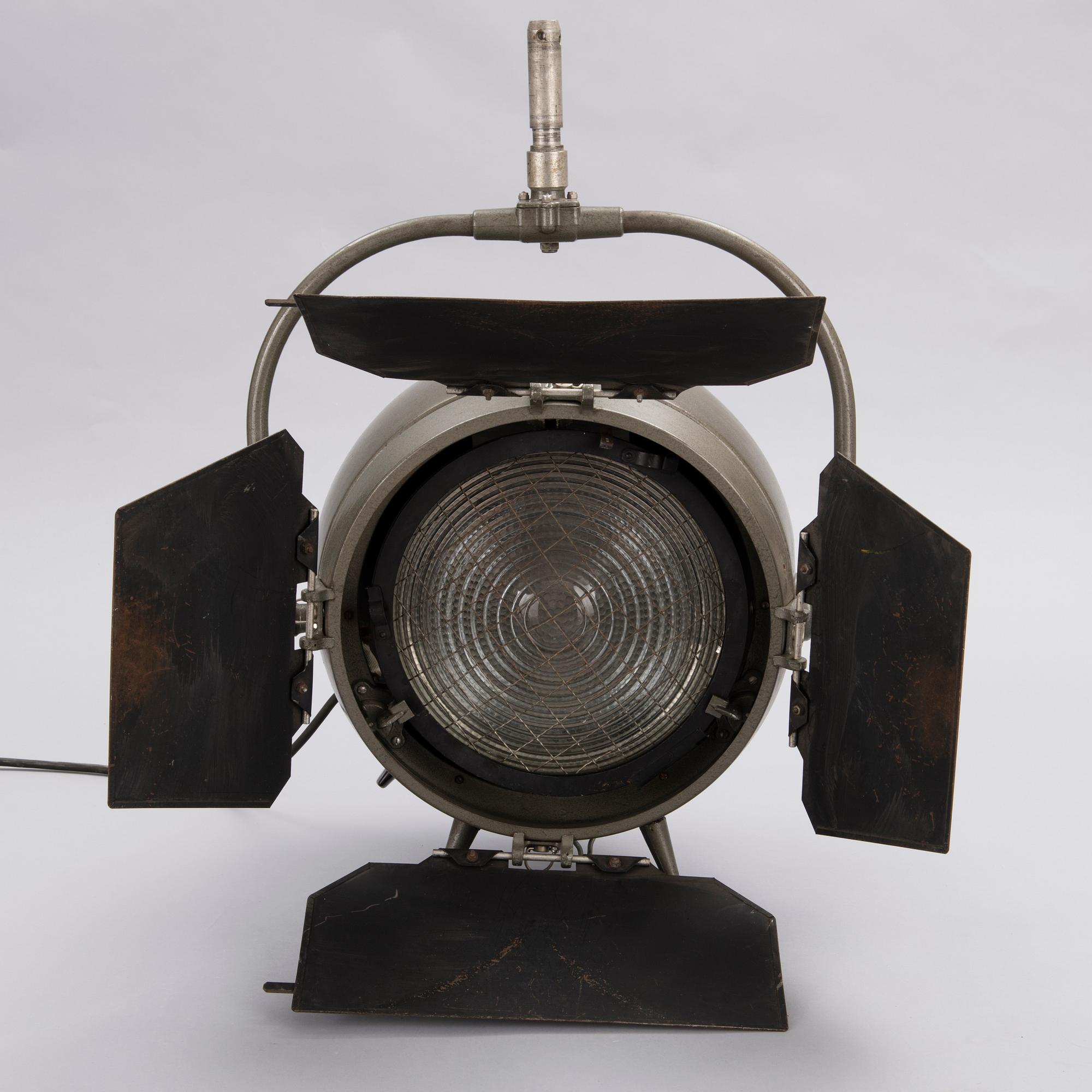 A Mole-Richardson "Sputnik" studio light, 1950s.