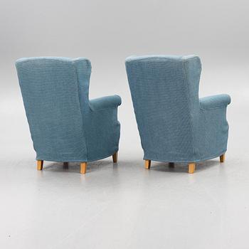 Armchairs, a pair, contemporary manufacture.