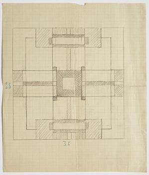 GÖSTA ADRIAN-NILSSON, sketchpad, 1920/30's, by the artist's own hand inscribed GAN with indian ink on the cover.