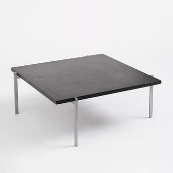 Poul Kjaerholm, a black stone top 'PK61' table, edition E Kold Christensen, Denmark.