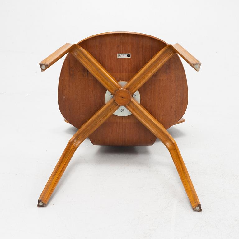 Arne Jacobsen, a teak veneered 'Grand Prix' chair, Fritz Hansen, Denmark, 1970.