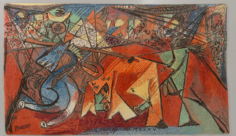 MATTA, Pablo Picasso, The Marina Picasso collection Ege Art Line, Danmark, 1900-talets slut, tuftad ca 184 x 282 cm.