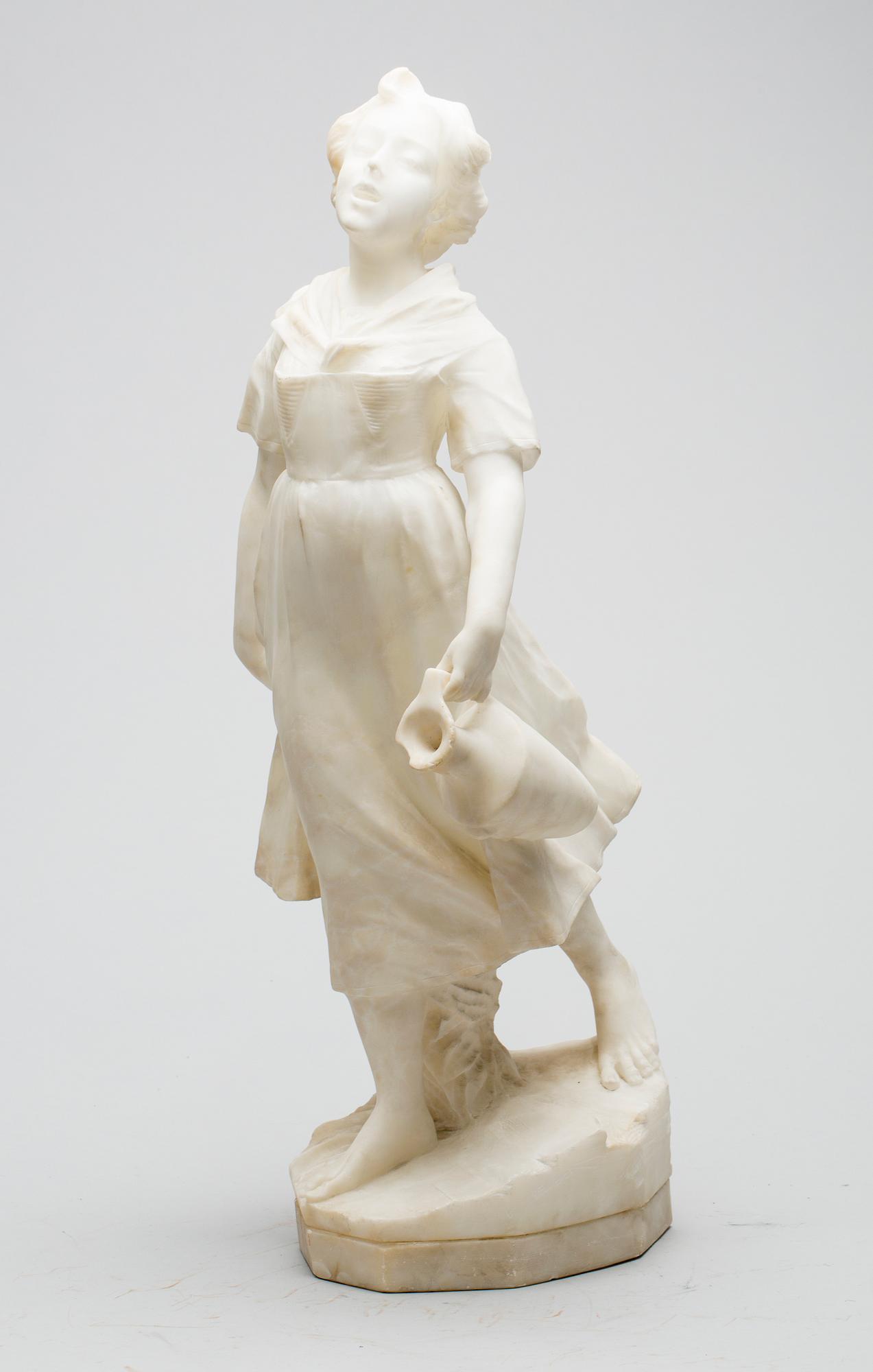 SKULPTUR, marmor, 1800-tal.