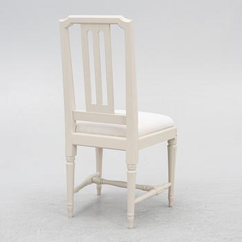 A late 19th century desk and an "Odenslunda" chair from IKEAs 18th century series.