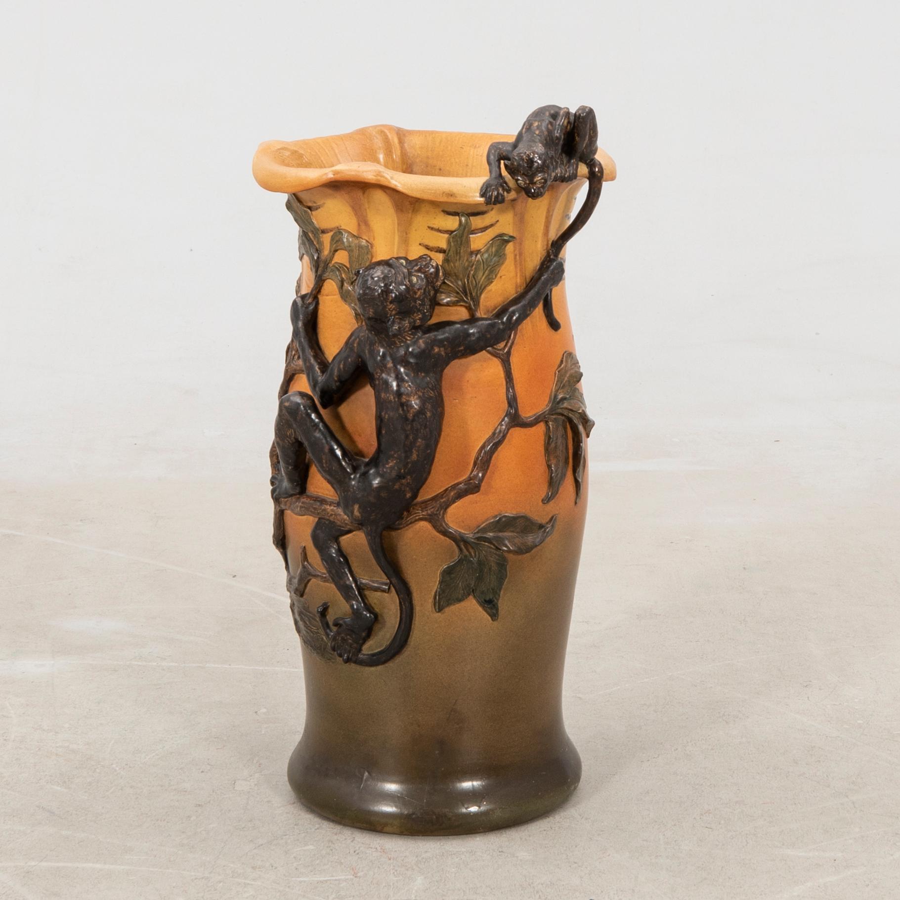 Floor vase Peter Ipsen Denmark early 20th century.