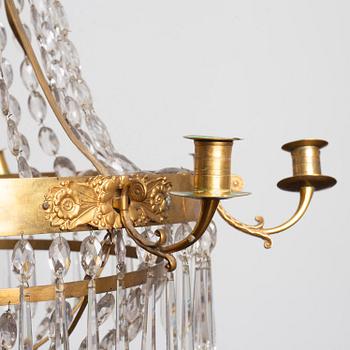 Ljuskrona, empire, 1800-talets första hälft.