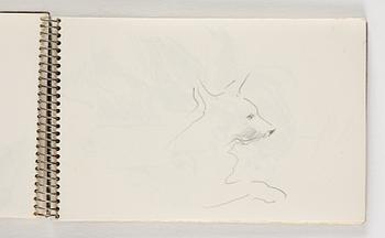Lotte Laserstein, 10 små skissblock med teckningar.