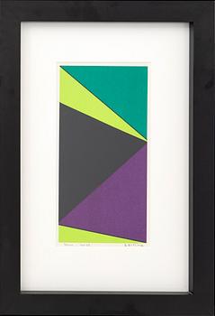 Olle Baertling, färgserigrafi, 1964-68, signerad och numrerad 46/300.