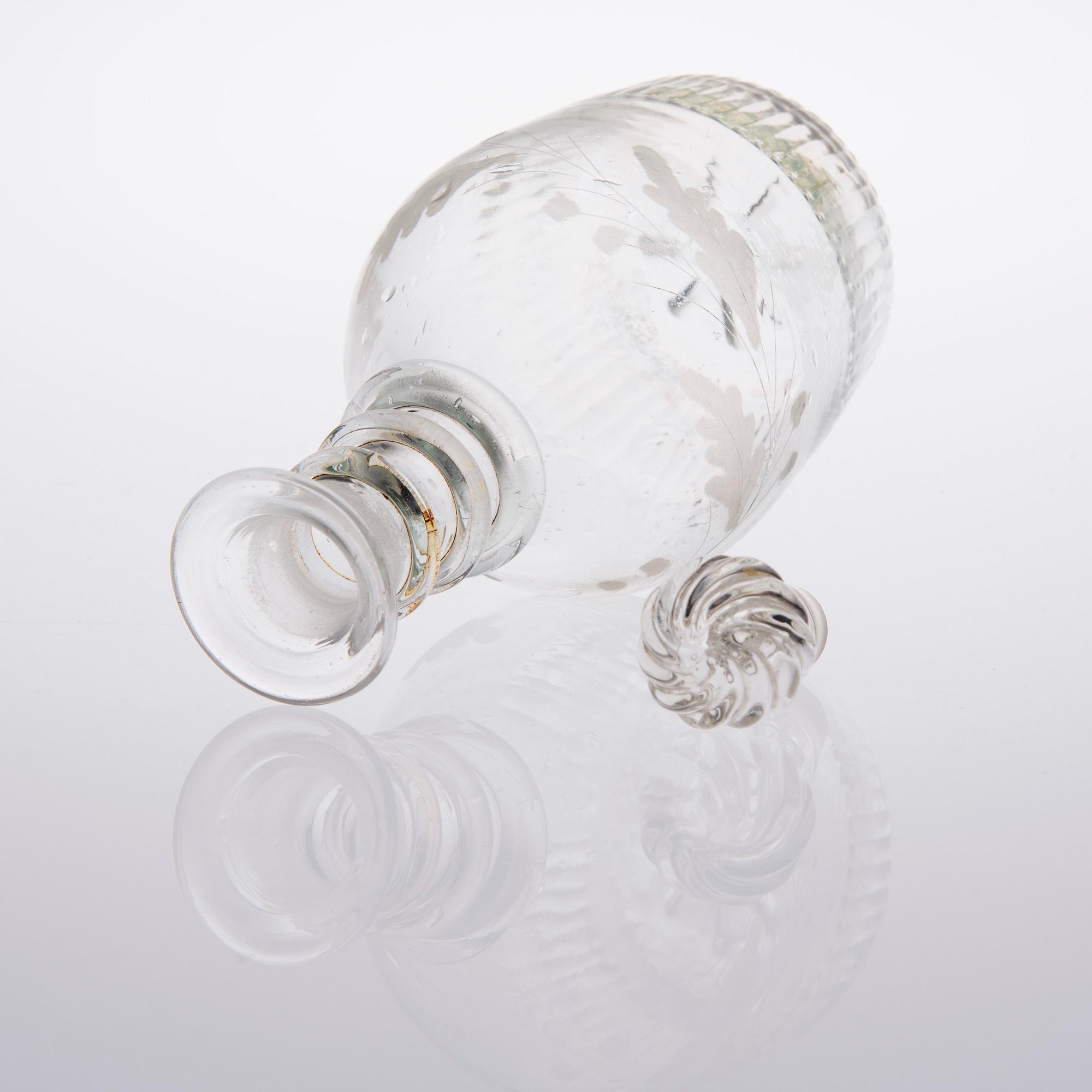 KARAFF SAMT 4 GLAS, Finland, 1800-talet.