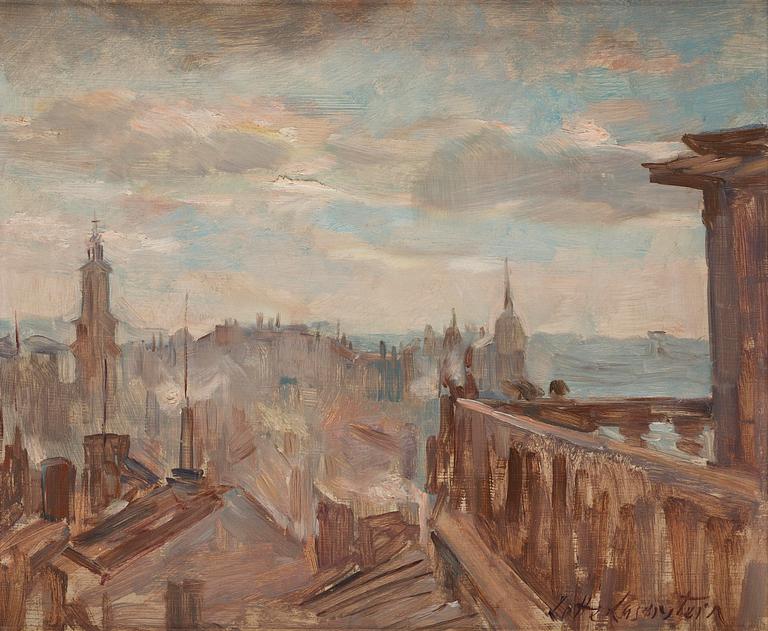 Lotte Laserstein, "Stockholm från Mosebacke".